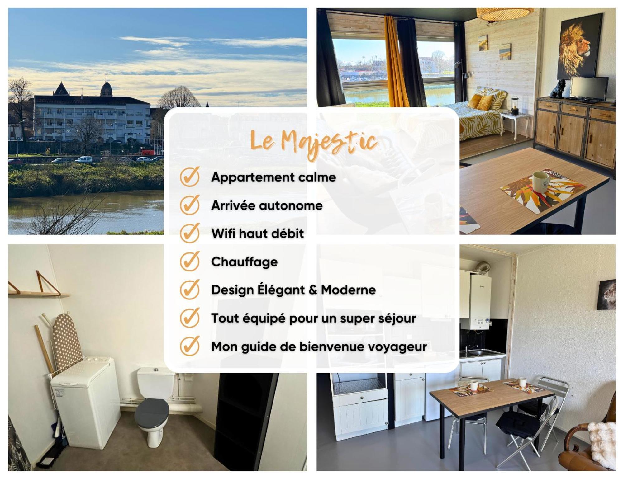 Appartement Majestic - Wifi - Parking - Vue à Dax Extérieur photo