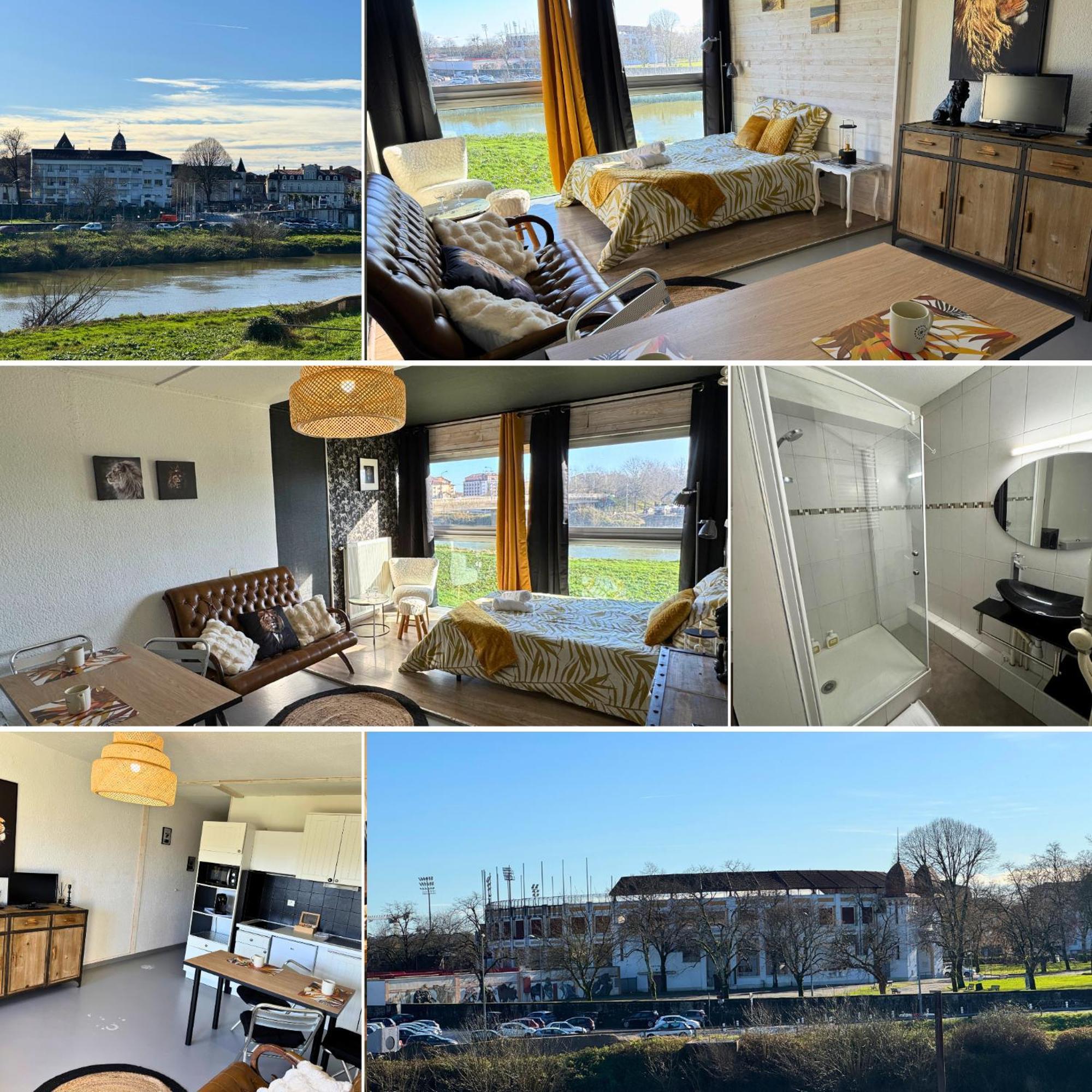 Appartement Majestic - Wifi - Parking - Vue à Dax Extérieur photo